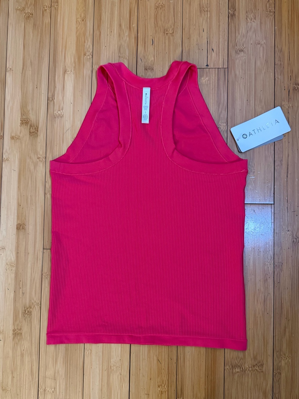 NWT Athleta Renew Seamless Racerback Tank Pink Size L - Picture 7 of 14